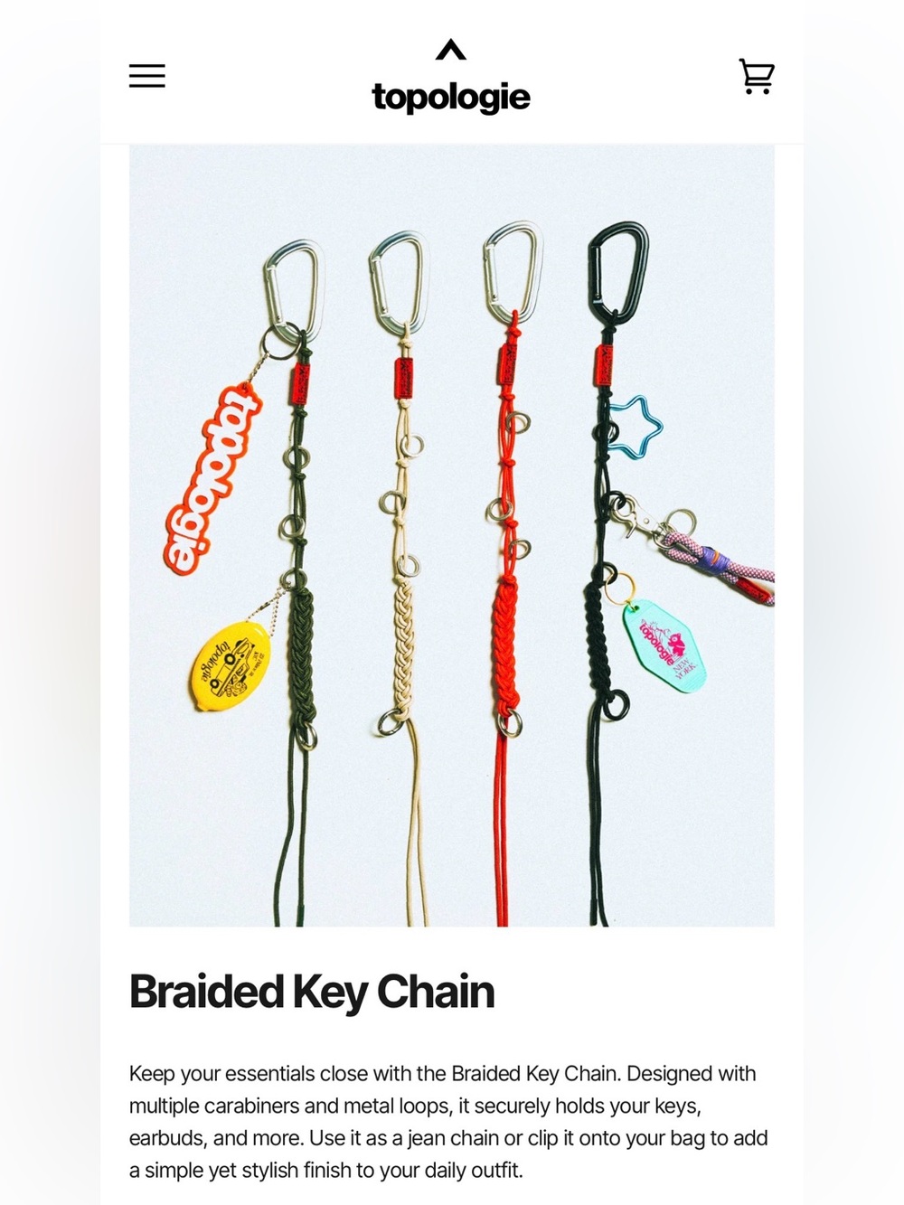 Braided Key Chain - Deep Forest - Picture 2 of 6